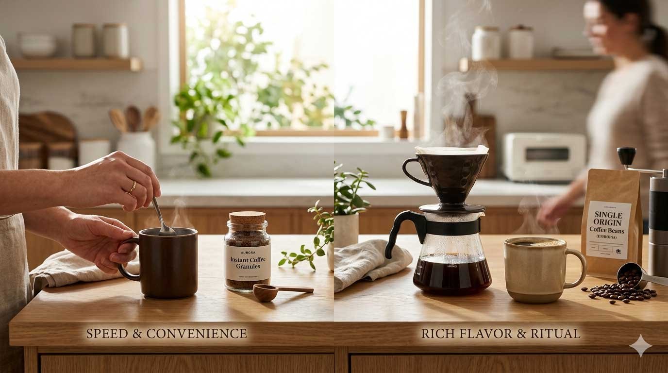 Instant Coffee vs Brewed Coffee: Which One is Better for Your Lifestyle?