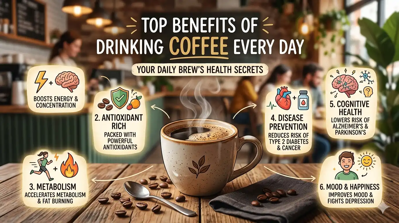 Top Benefits of Drinking Coffee Every Day